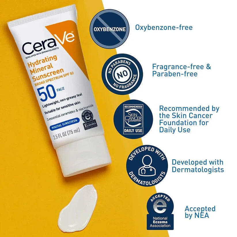 CeraVe 4-in-1 Skincare Kit: Night Cream, Sunblock, Cleanser & Serum for Radiant Skin